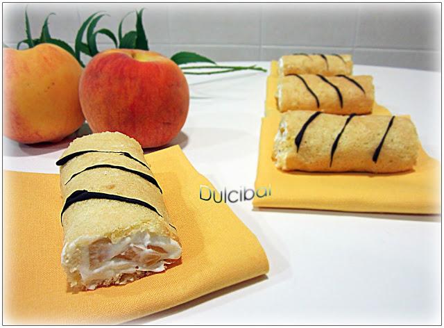 BRACITOS RELLENOS DE NATA Y MELOCOTÓN AL LICOR DE CAMOMILA BRACITOS RELLENOS DE NATA Y MELOCOTÓN AL LICOR DE CAMOMILA