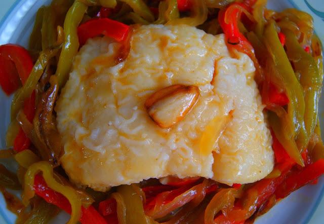 Bacalao con piperrada Bacalao con piperrada