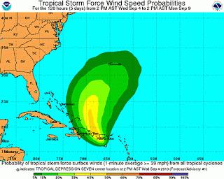 Depresión sería tormenta; amenaza Rep. Dominicana.