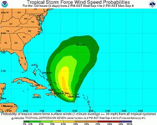 Depresión sería tormenta; amenaza Rep. Dominicana. Depresión sería tormenta; amenaza Rep. Dominicana.