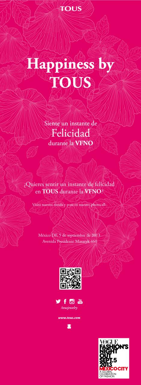 Tous en Vogue Fashion’s Night Out 2013 INVITACIÓN_VFNO_DF