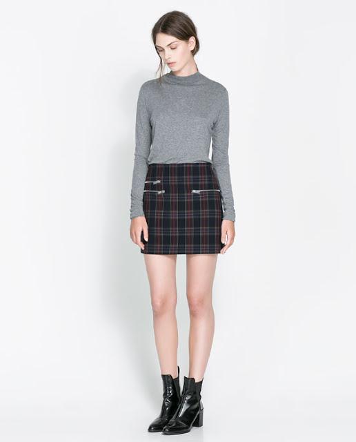 Apúntate al look escocés con la falda a cuadros. Apúntate al look escocés con la falda a cuadros.
