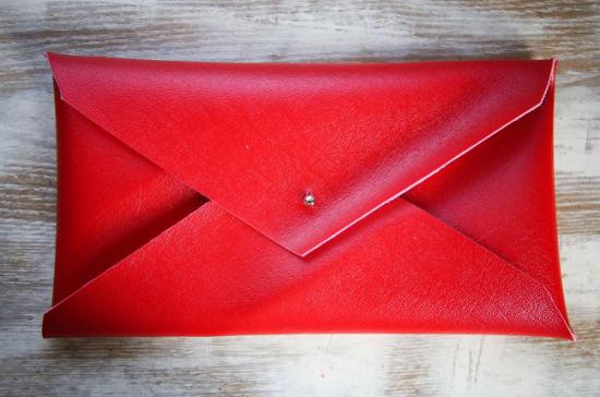 Estuche, funda o bolso en forma de sobre sin costuras DIY tutorial bolsa sobre monedero estuche