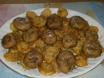 Champiñones gratinados al horno Champiñones gratinados al horno