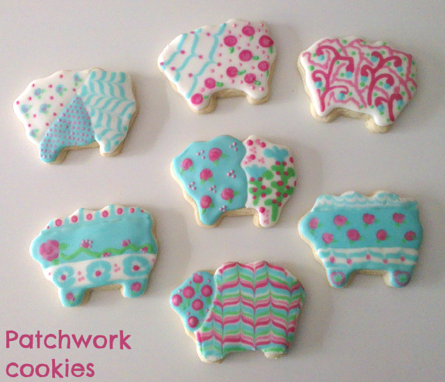 ♥ Galletas decoradas estilo patchwork ♥ Galletas decoradas estilo patchwork