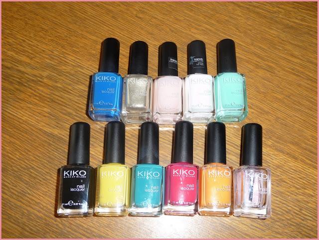 MIS ESMALTES DE KIKO + SWATCHES + RESEÑA MIS ESMALTES DE KIKO + SWATCHES + RESEÑA