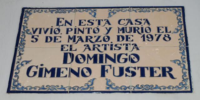 La casa del pintor Domingo Gimeno Fuster. La casa del pintor Domingo Gimeno Fuster.