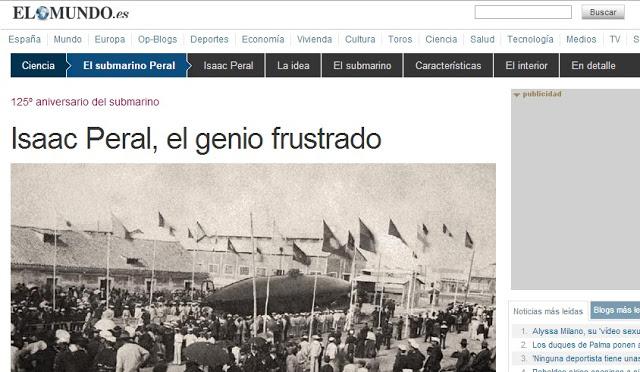 Hace 125 años se botó el submarino de Isaac Peral