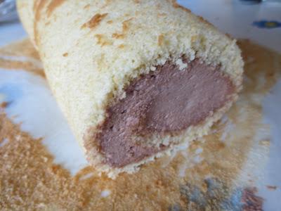 Tronco de trufa y chocolate blanco Tronco de trufa y chocolate blanco