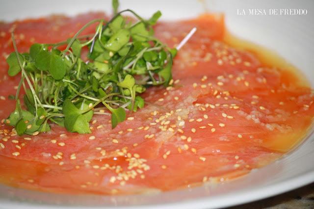 Noche de Carpaccios. Carpaccios de Atún y Salmón. Noche de Carpaccios. Carpaccios de Atún y Salmón.