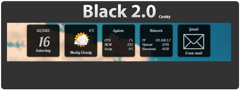10 configuraciones para Conky atractivas y minimalistas. simple