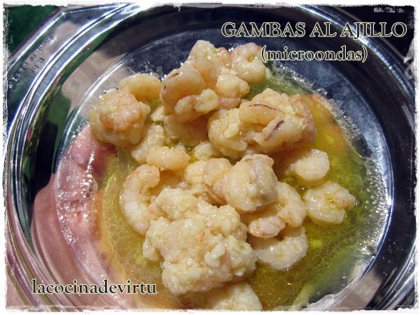 gambas al ajillo microondas