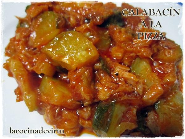 CALABACÍN A LA PIZZA (microondas) calabacin a la pizza