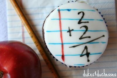 4 diseños inspirados en cuadernos para la ‘Vuelta al Cole’ vuelta al cole cupcake