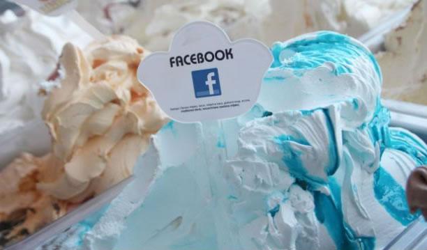 El helado sabor Facebook.