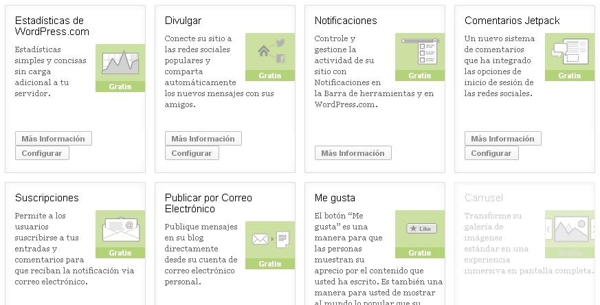 Cómo configurar WordPress y mi posicionamiento web (I) Configuración Jetpack WordPress