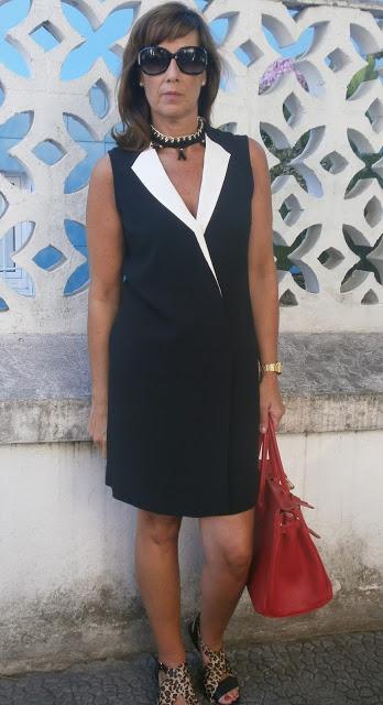 MIS LOOKS - VESTIDO NEGRO SMOKING MIS LOOKS - VESTIDO NEGRO SMOKING
