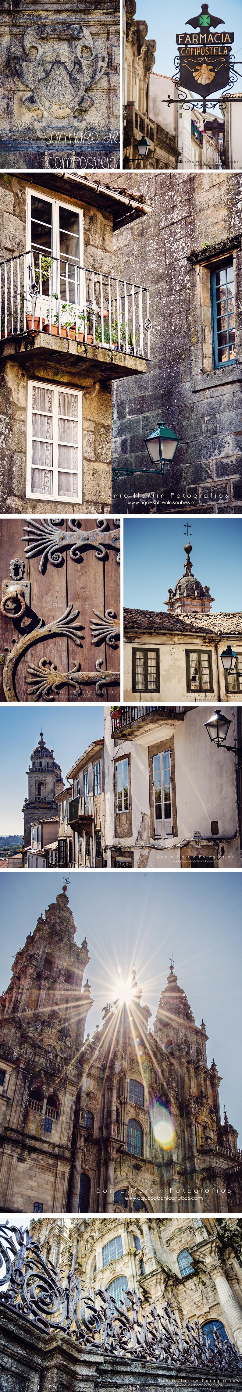 Santiago de Compostela. Álbum de unas vacaciones II Collage Santiago de Compostela