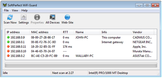 SoftPerfect WiFi Guard 10 consejos de seguridad informática que debes seguir