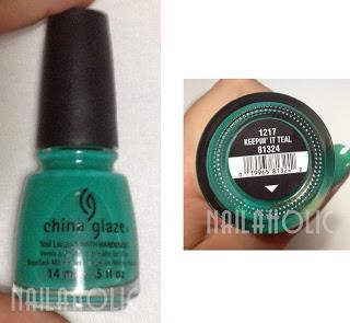 Mi colección - Keepin' it teal (China Glaze) Mi colección - Keepin' it teal (China Glaze)