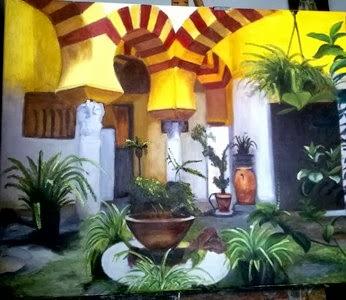 Carmen Luna - obra Patios y rejas de Córdoba-Grupo de Arte 20.16