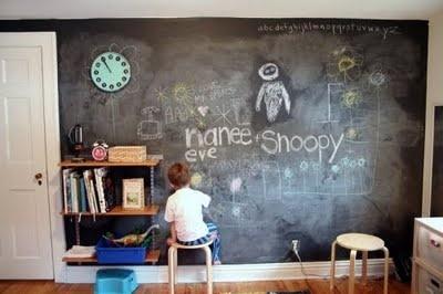 I still want to do this in Alex's room - not the whole wall but part of it. Maybe this spring.