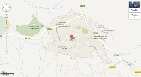 Minas de Riotinto (Huelva) Plano Riotinto