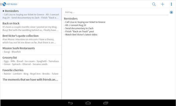 La popular aplicación para tomar notas Simplenote ahora disponible para Android simplenote