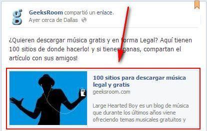 Facebook aumenta el tamaño de imágenes en los posts con enlaces en páginas facebook-old-link-share-pages