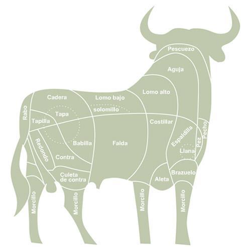 Cortes y tipos de carnes (res) por paises