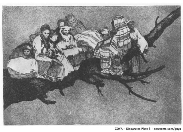 De la serie Disparates de Goya