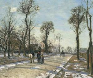 Camino de Versalles. Louveciennes 1870 Humilde y colosal: Pissarro en Museo Thyssen-Bornemisza