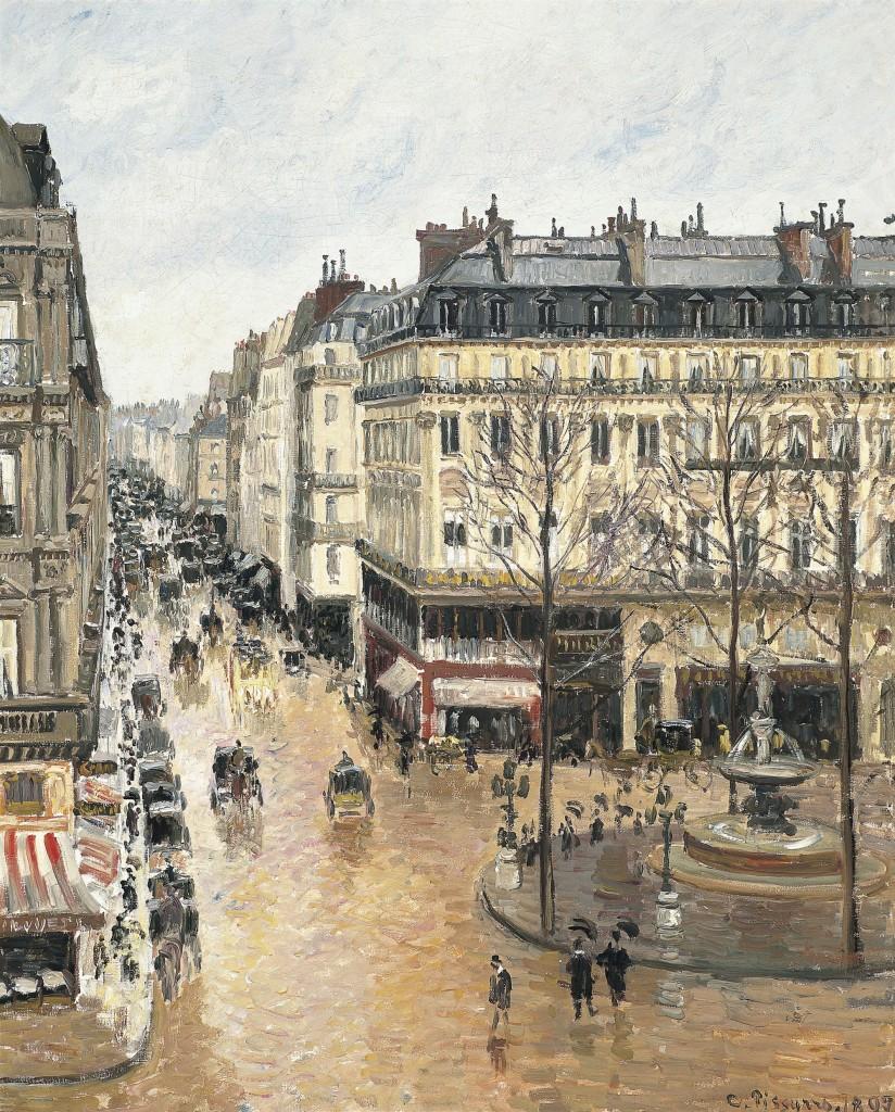 Rue Saint Honoré por la tarde 1897 Humilde y colosal: Pissarro en Museo Thyssen-Bornemisza