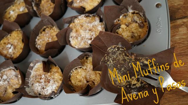 Mini muffins de avena y pasas (mini muffins saludables!!) Mini muffins de avena y pasas (mini muffins saludables!!)