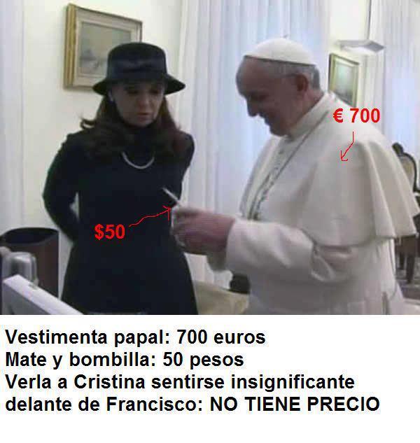 Cristina Kirchner y El Papa Francisco