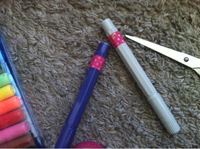 DIY: Marcando el material escolar con washi tape...vuelta al cole DIY: Marcando el material escolar con washi tape...vuelta al cole