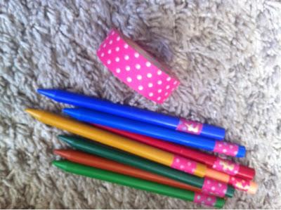 DIY: Marcando el material escolar con washi tape...vuelta al cole DIY: Marcando el material escolar con washi tape...vuelta al cole