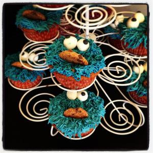 CUPCAKES “MONSTRUO DE LAS GALLETAS” (Triki de Barrio Sésamo) Foto 14-09-13 14 01 55