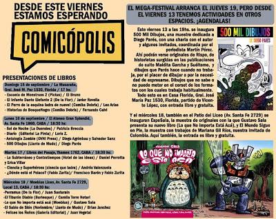 COMICÓPOLIS: Primer Festival Internacional de Historieta en Tecnópolis COMICÓPOLIS: Primer Festival Internacional de Historieta en Tecnópolis