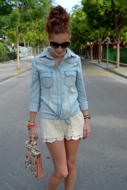 TEJANO + ENCAJE TEJANO + ENCAJE