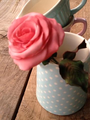 Rosa de fondant... Rosa de fondant...