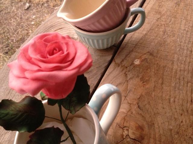 Rosa de fondant... Rosa de fondant...