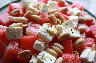 ensalada de sandía y Feta / Salat mit Feta und Wassermelone ensalada de sandía y Feta / Salat mit Feta und Wassermelone