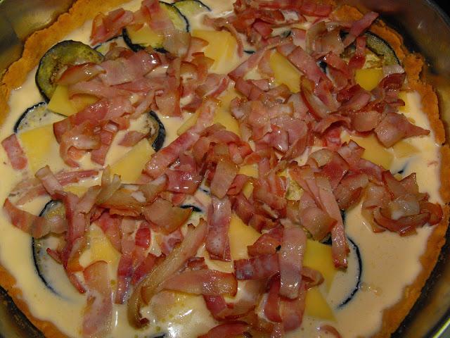Quiche de berenjena, bacon y queso Quiche de berenjena, bacon y queso