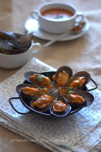 Mejillones en salsa picante y Mejillones en salsa picante y