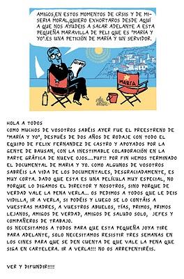 Ya está en el cine María y yo Ya está en el cine María y yo