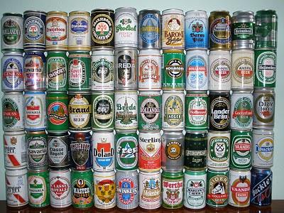 Subasta de colección de latas de cerveza