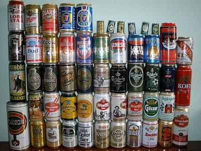 Subasta de colección de latas de cerveza