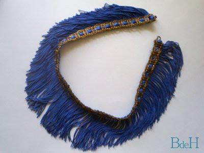 Collar Flecos...Azul