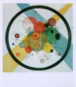 Kandinsky - Circles in a Circle La forma del átomo I
